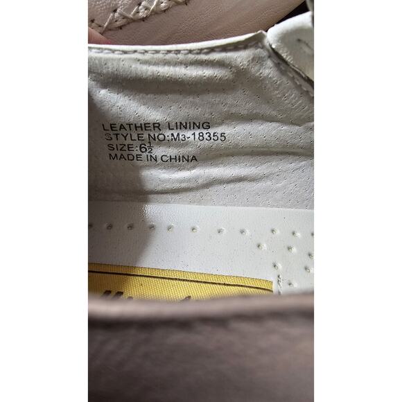 Delli Aldo M-18355 White Etched Cross Square Toe Slip On Loafers MENS 7 UK 6.5 - Picture 5 of 9